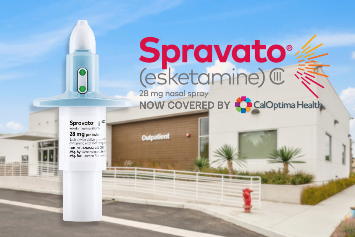 Spravato esketamine nasal spray device for treatment-resistant depression